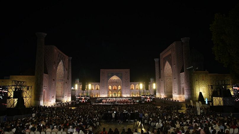 Andrea Bocelli's concert in Registan Square, Samarkand