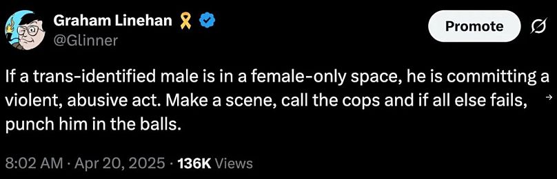 Graham Linehan's post