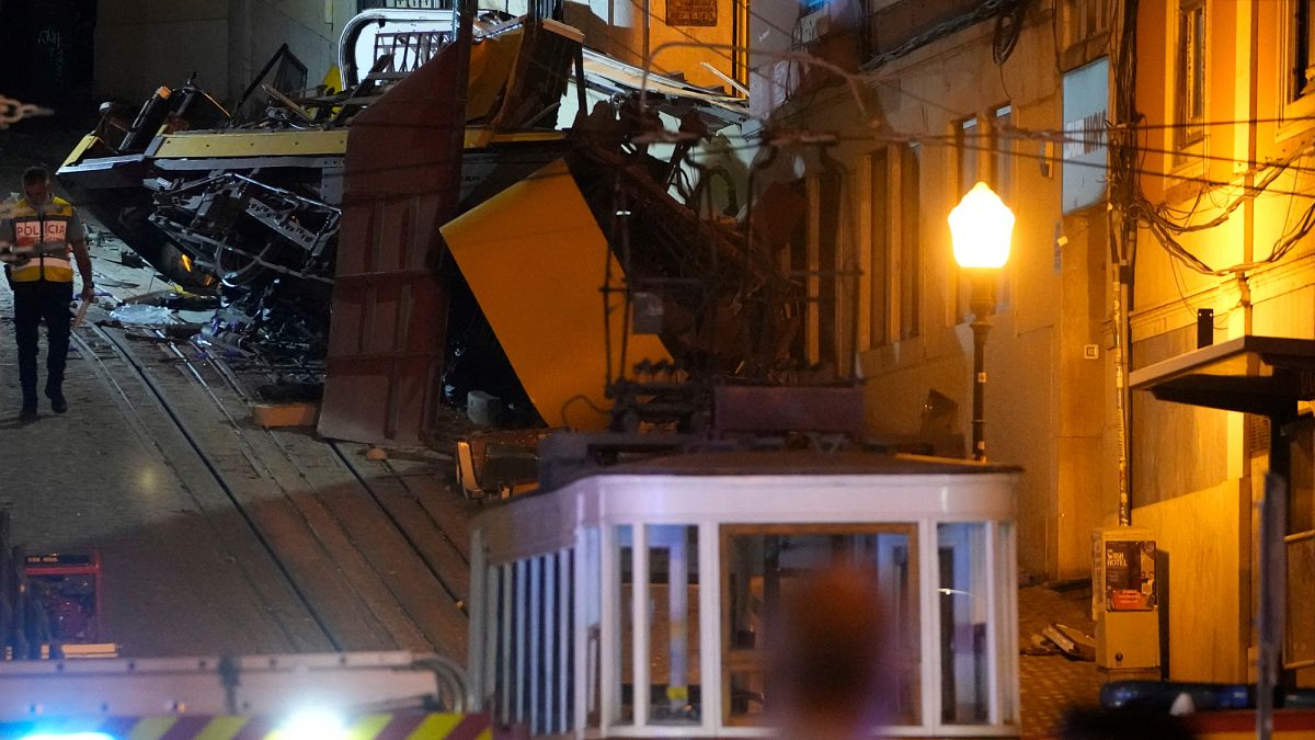 At least 15 people killed after Lisbon’s funicular railway derails