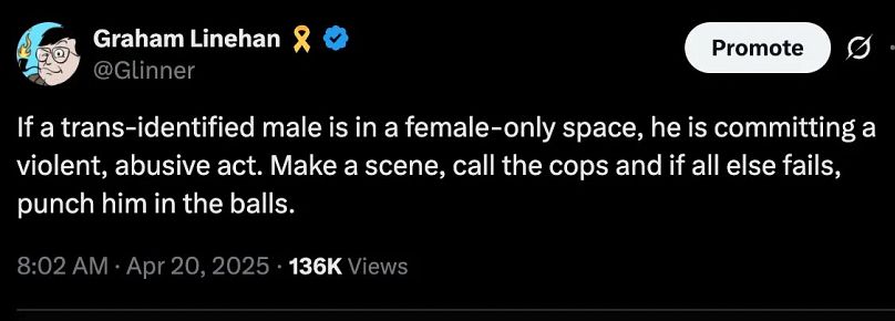 Graham Linehan's post