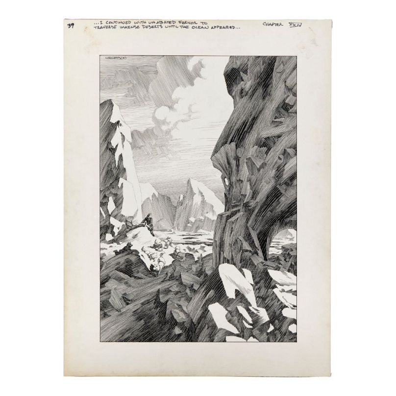 Original art by Bernie Wrightson from Mary Wollstonecraft Shelley’s Novel "Frankenstein"