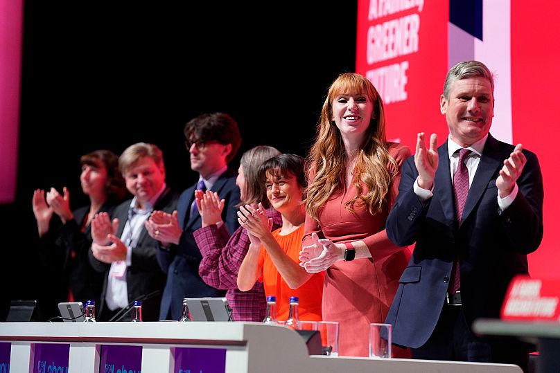 Rayner és Starmer a Munkáspárt liverpooli konferenciáján, 2022-ben