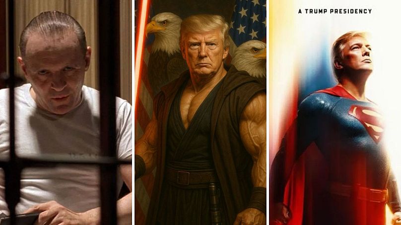 Trump ve yapay zeka görselleri.