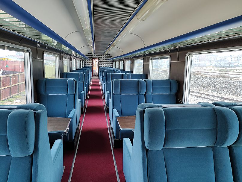 Passengers will ride in legendary 1970s first-class carriages, which have been meticulously restored. 