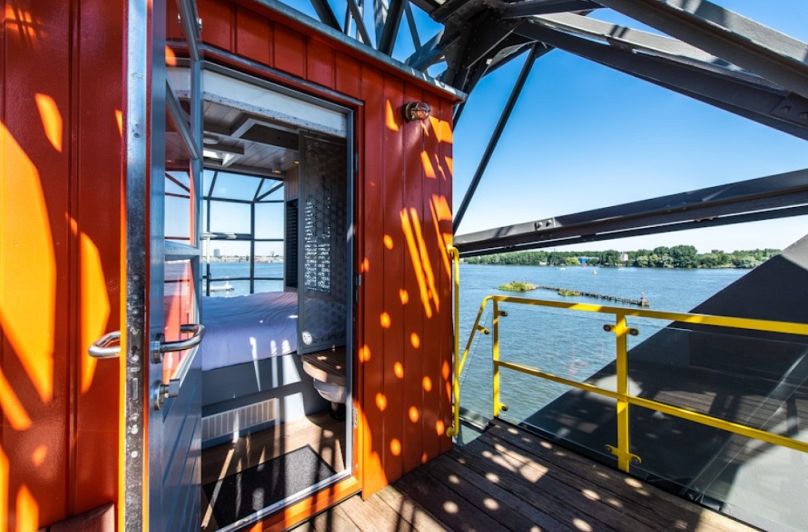 Outdoor view of the YAYS Amsterdam The Crane hotel by Numa Stays