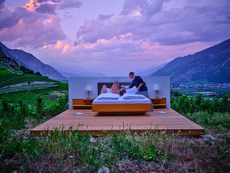 One of Zero Real Estate's outdoor art concept 'rooms'. The brand is a spin-off version of the Null Stern Hotel concept. 