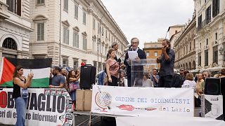 Les journalistes italiens rendent hommage à leurs collègues tués dans le conflit de Gaza