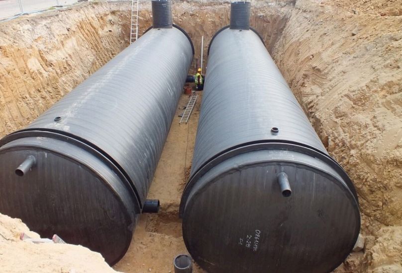 A private bunker under construction in the UK