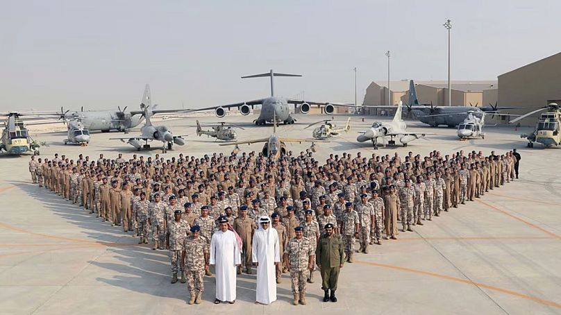 A katari légierő Al-Udeid-i bázisa