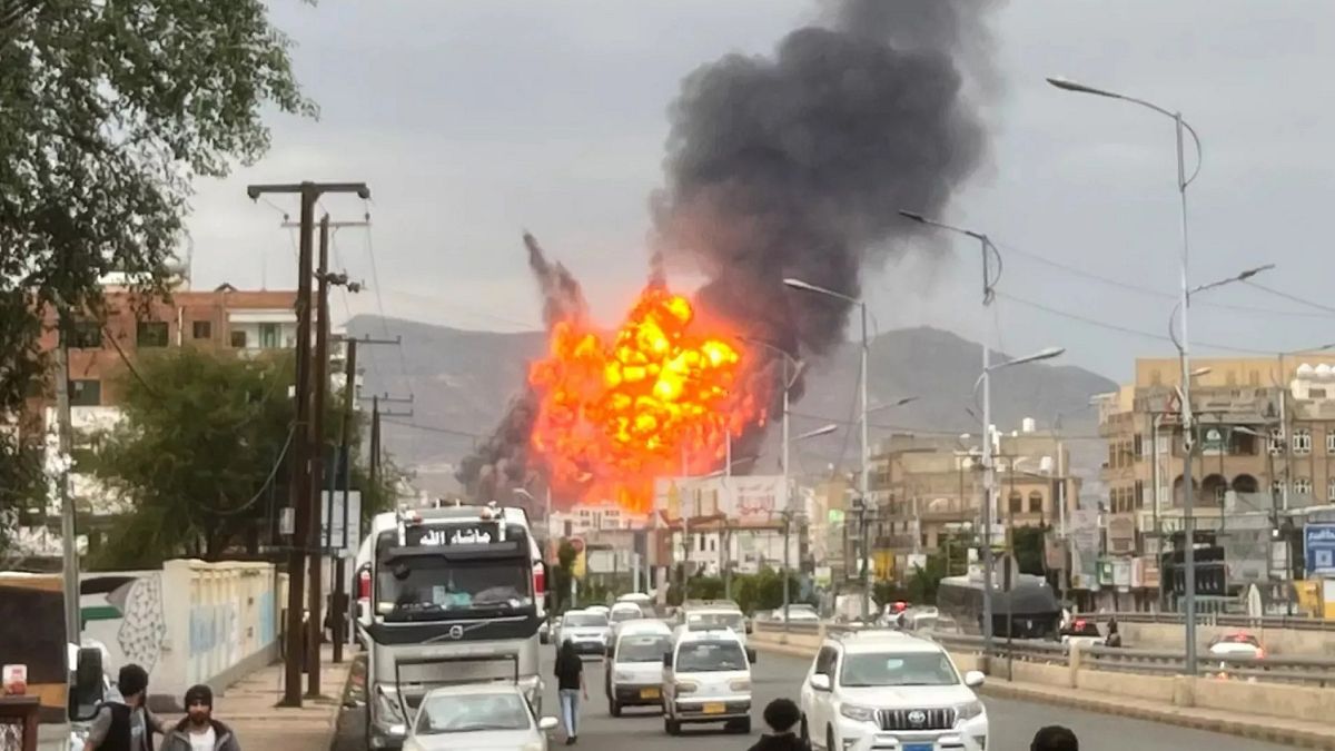 At least nine killed in Israeli air strikes on Yemen's capital Sanaa, Houthi TV says