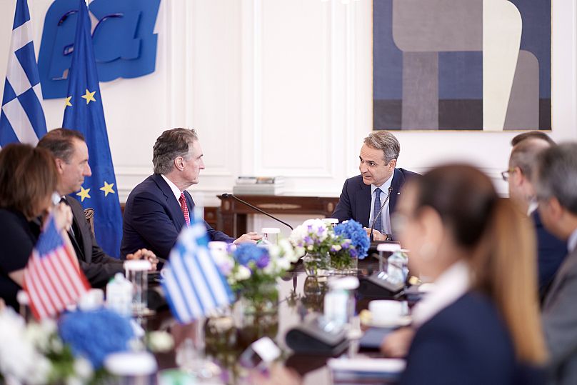 Συνάντηση Κυριάκου Μητσοτάκη - Νταγκ Μπέργκαμ