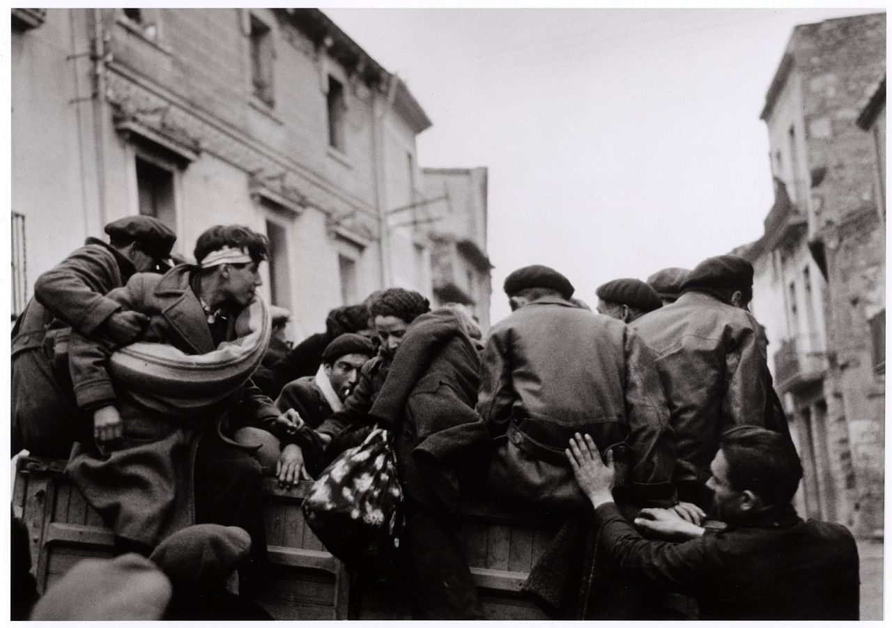 Refugees Flee Barcelona at Franco's Approach, 1939