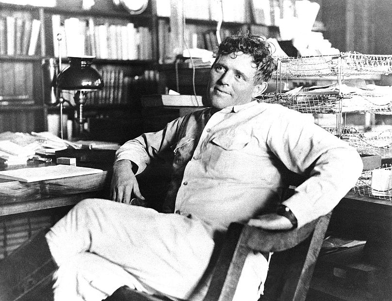File: Jack London, photographed in 1916, is required reading for Uzbek prisoners. The American writer was the most highly paid and widely read author of his time 
