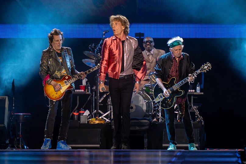 Wood, Jagger and Richards perform during the "Hackney Diamonds" tour - 7 June 2024, Atlanta