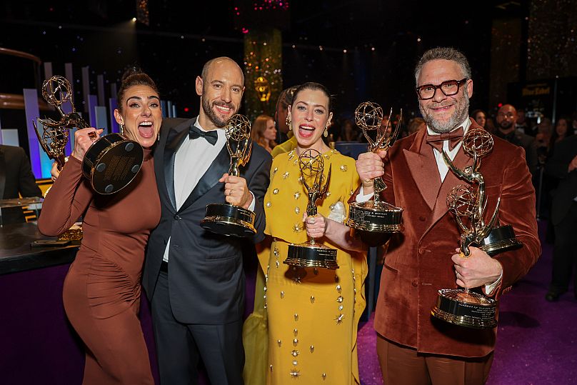 The Studio team with their Emmys