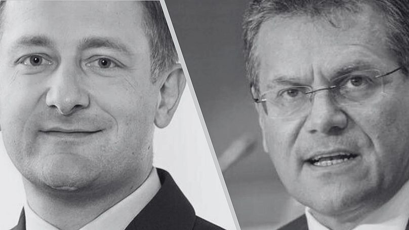 Christophe Hansen and Maroš Šefčovič.