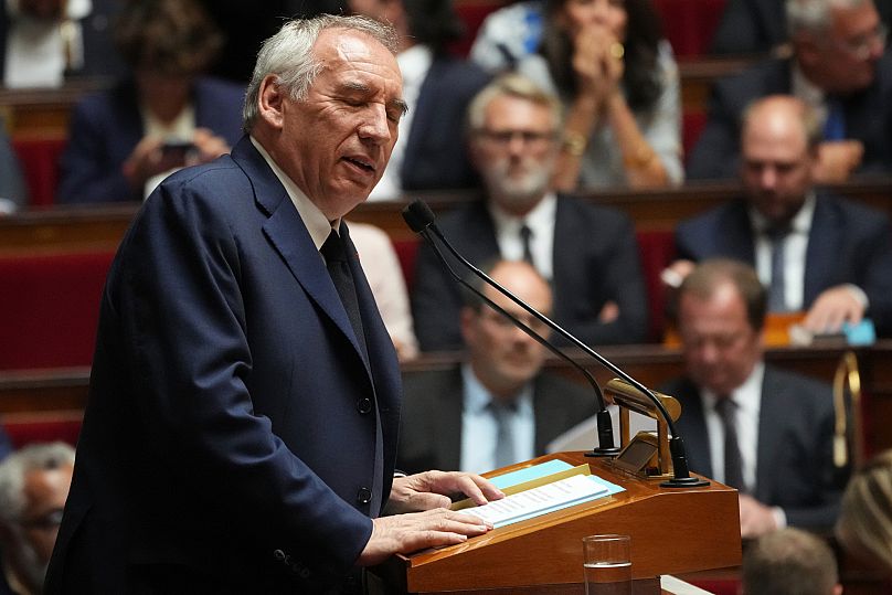 Former French Prime Minister François Bayrou addresses the National Assembly in Paris, 8 September, 2025