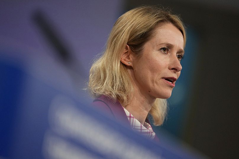 European Union foreign policy chief Kaja Kallas speaks during a media conference at EU headquarters in Brussels, 3 September, 2025