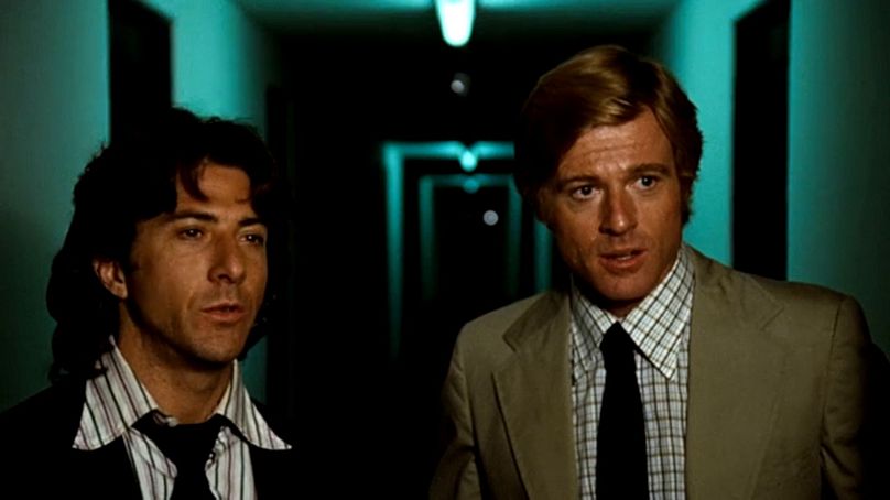 Dustin Hoffman and Robert Redford in All The President's Men