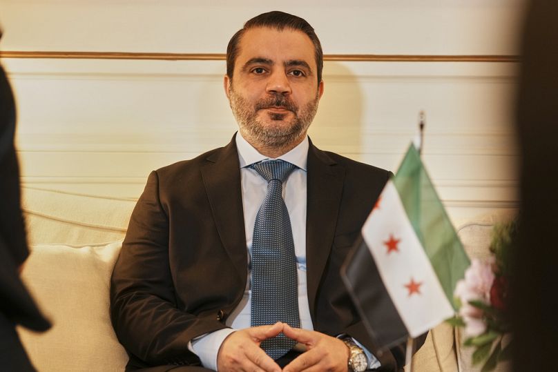 وزير الخارجية السوري أسعد الشيباني يلتقي نظيره اليوناني جورج جيرابيتريتيس في أثينا، اليونان، الأربعاء 20 أغسطس/آب 2025.