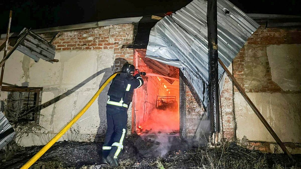 Administrative building hit in Kharkiv as drone targets busy street