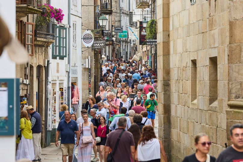 This year, the number of pilgrims reaching Santiago is on track to set another record. 
