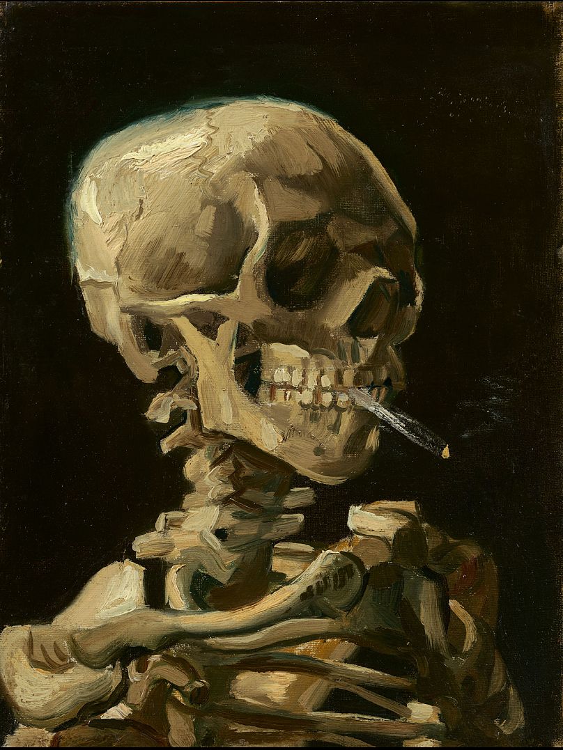 Vincent van Gogh, 'Skull of a Skeleton with Burning Cigarette, 1886'