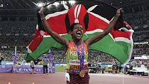 Mondiaux d'athlétisme : la Kényane Faith Kipyegon remporte le 1 500 m