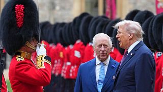 Trump welcomed to Windsor Castle with full royal pageantry