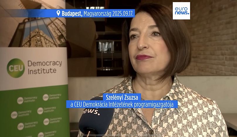 Szelényi Zsuzsa interjút ad az Euronews-nak