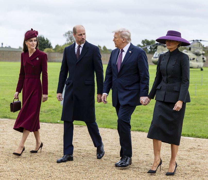 Vilmos herceg és Katalin hercegné fogadta az amerikai elnököt és a First Lady-t 