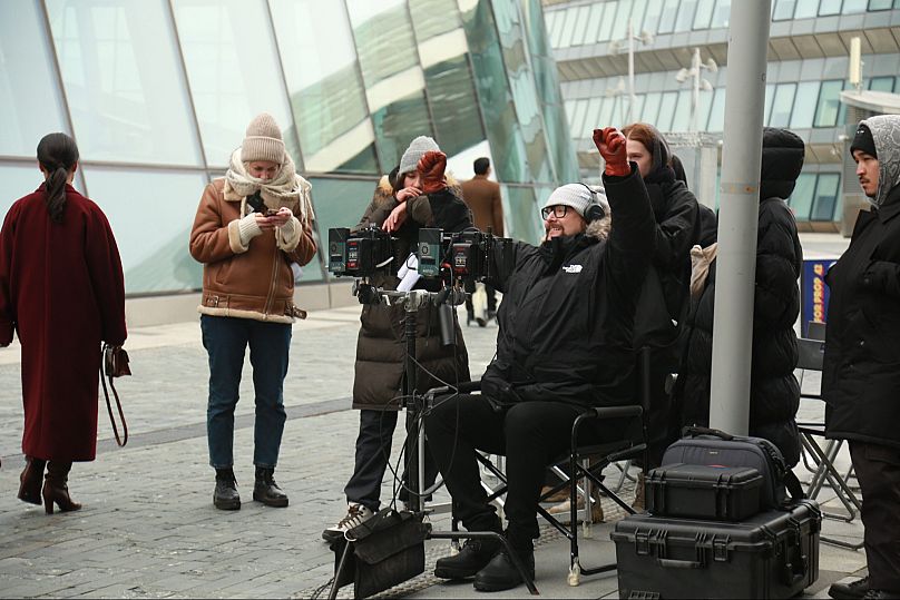 That's a wrap! Timo Vuorensola on the set of Altered in Astana, Kazakhstan