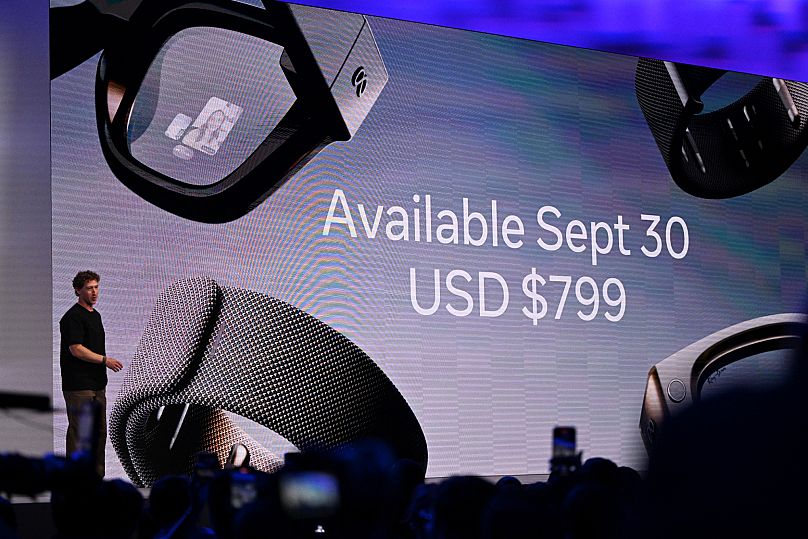 Meta CEO Mark Zuckerberg speaks during the company's Connect developer conference Wednesday, Sept. 17, 2025, in Menlo Park, Calif. 