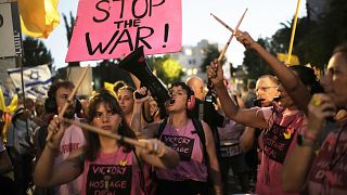 Protesters gather in Jerusalem demanding end to Gaza offensive