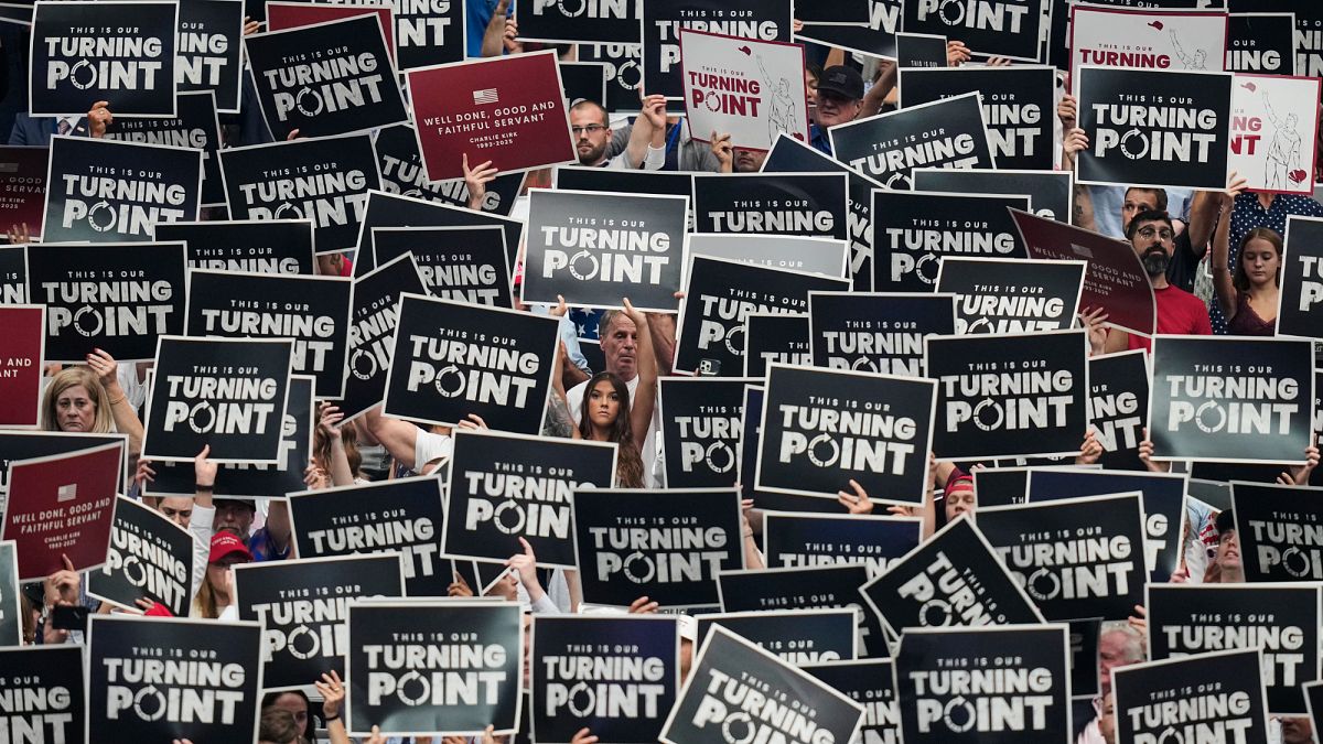 Memorial service for US conservative activist Charlie Kirk under way. Trump to pay tribute