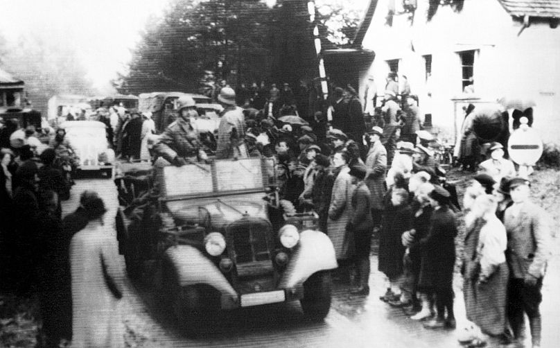 1938. október 10.: a Wehrmacht katonái Friedland közelében átlépik a csehszlovák határt