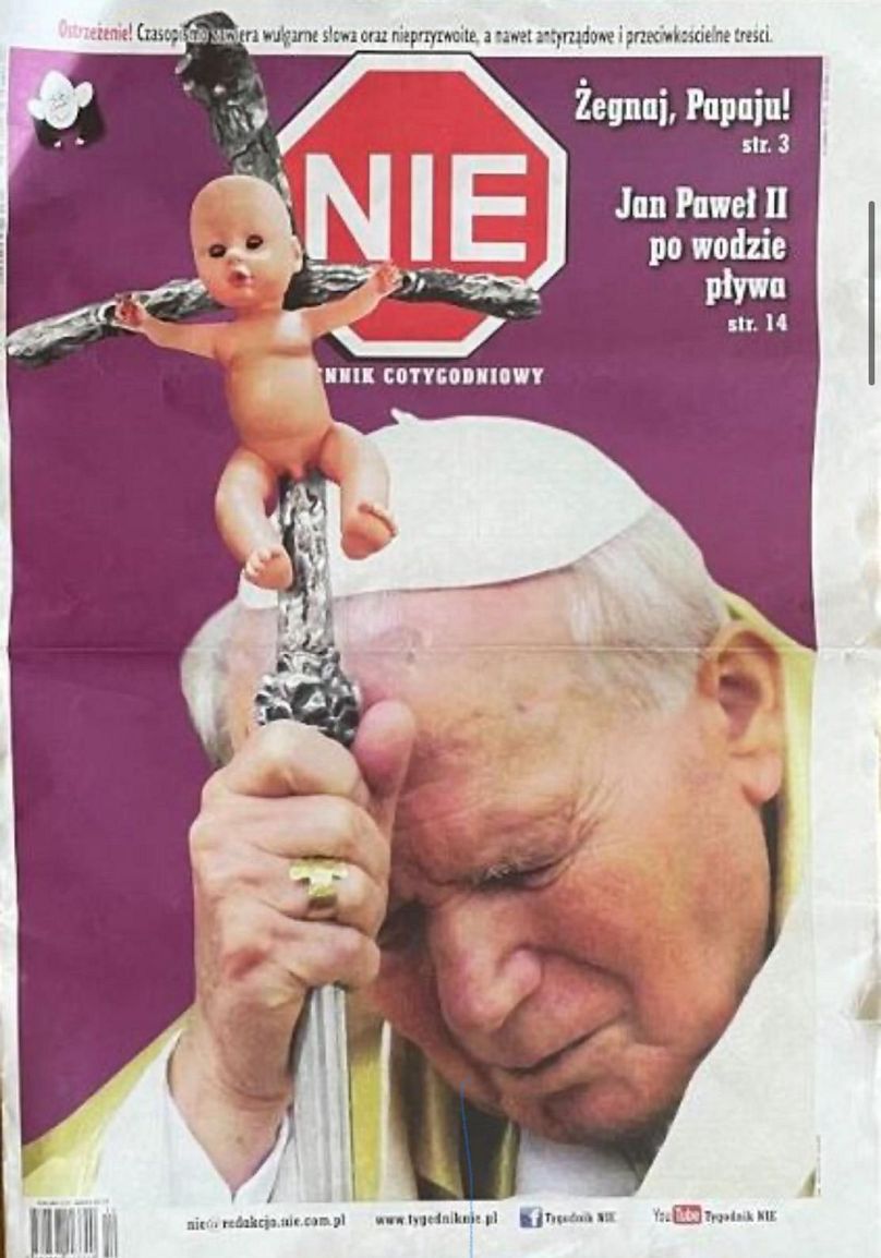 The cover of magazine Nie that MEP Daniel Obajtek refused to distribute at Orlen's gas stations when he was the company's CEO