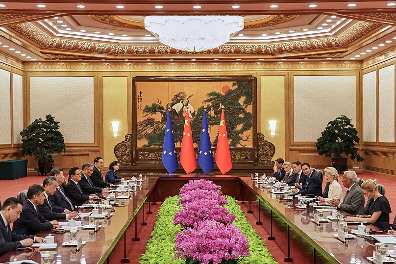 Trump has asked Europeans to impose 50% to 100% tariffs on China as part of a joint effort to counter Putin's invasion of Ukraine, further straining EU-China relations.