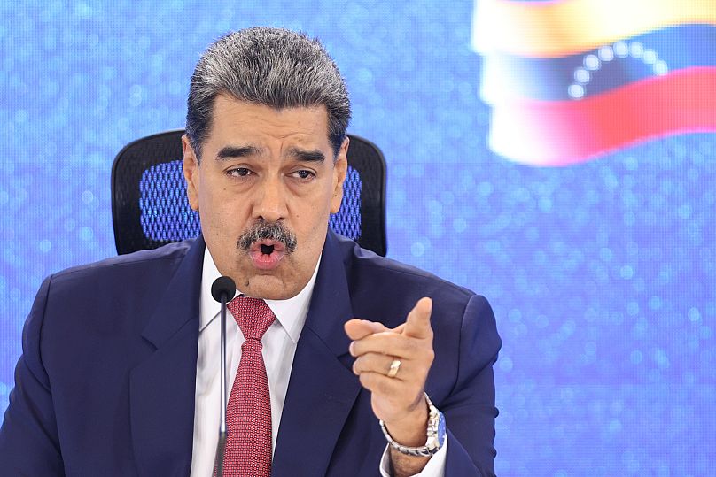 Venezuelan President Nicolás Maduro gives a press conference in Caracas, 15 September, 2025