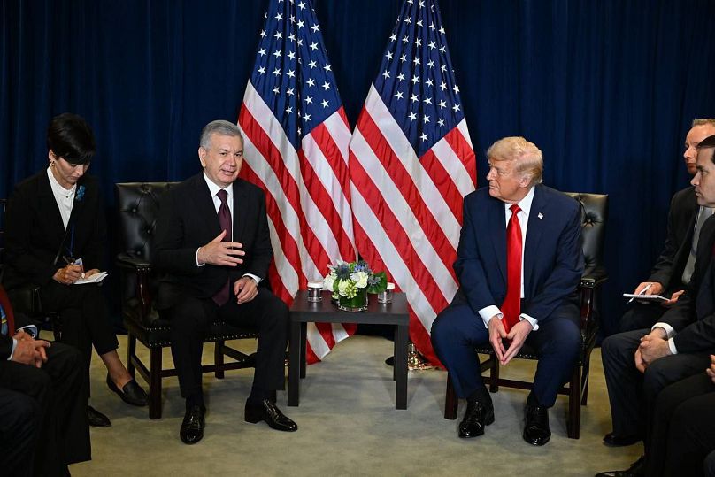 Uzbekistan's President Mirziyoyev met with US President Donald Trump
