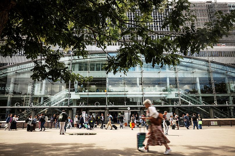 View of the Montparnasse train station in Paris, 22 July, 2025 
