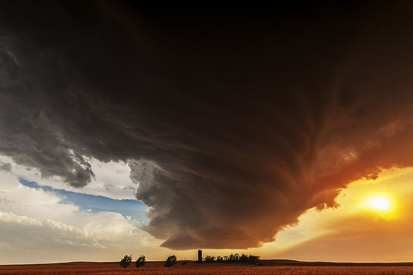 The Lovely Monster over the Farm, 19:15 CST, Lodgepole, Nebraska, 22 June 2012