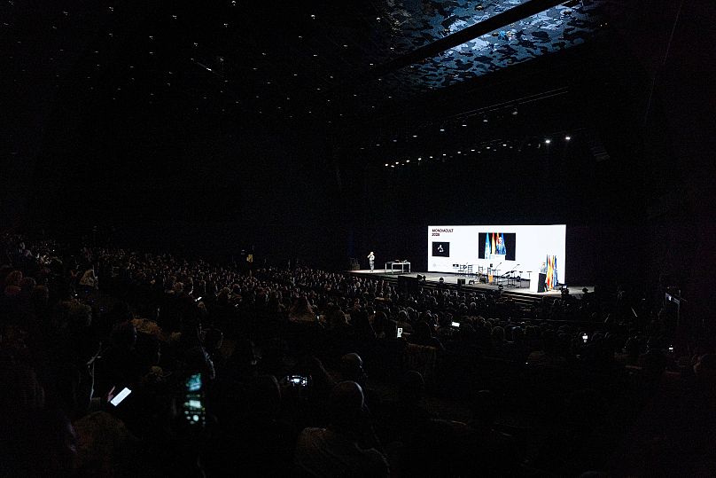 Imagen de la inauguración de Mondiacult en Barcelona, el lunes 29 de septiembre de 2025