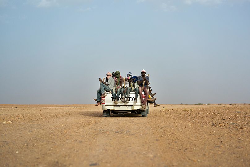Nigeriens and third-country migrants head towards Libya from Agadez, 4 June, 2018 