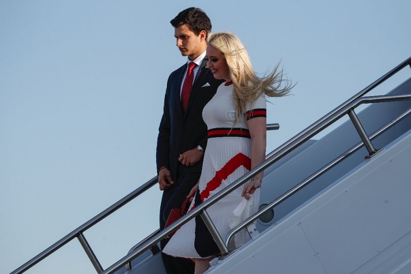 Tiffany Trump és Michael Boulos párkapcsolatuk kezdetén már az Air Force One-nal repültek, 2020 júliusában