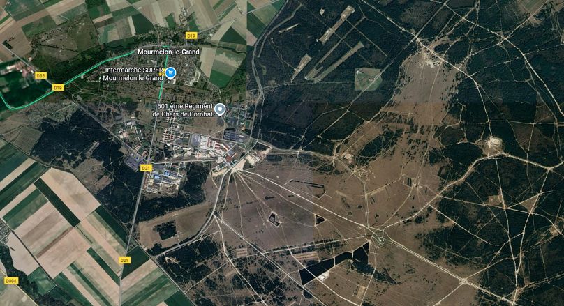 La base du 501e régiment de chars de combat à Mourmelon. 