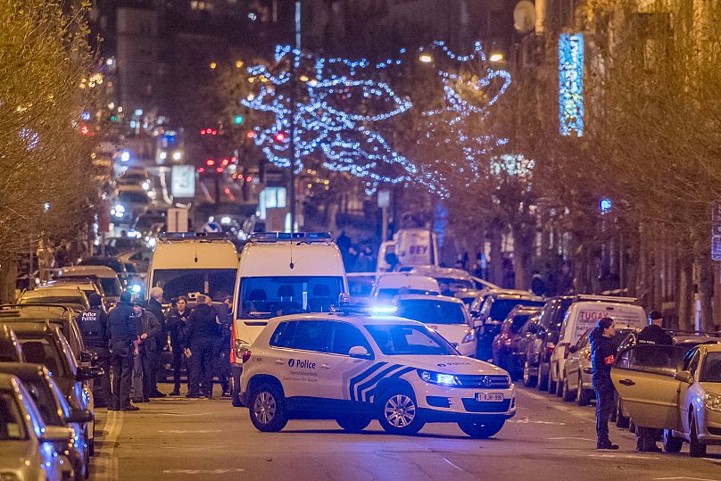 FILE: Belgian police search an area in the Schaerbeek neighbourhood in Brussels on 19 December 2016