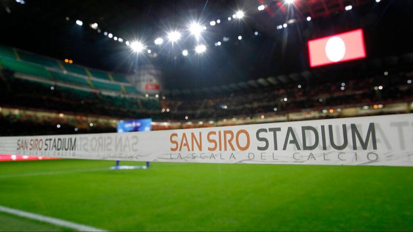 ARQUIVO: Vista do estádio San Siro em Milão, Itália, quinta-feira, 31 de outubro de 2019