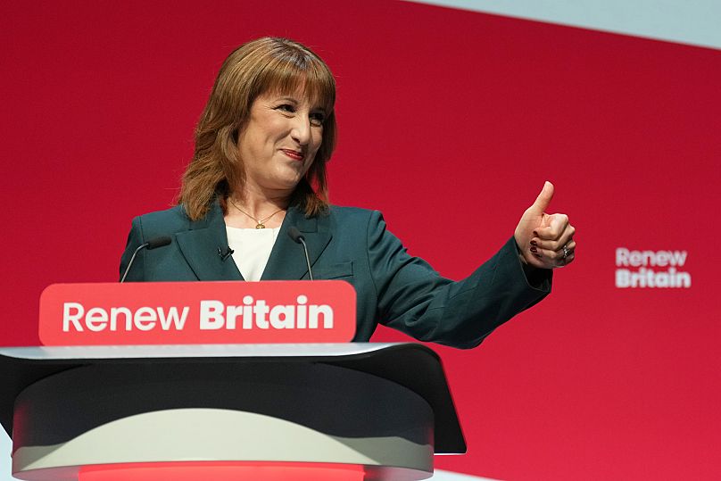 Britain's Chancellor of the Exchequer Rachel Reeves gives her keynote speech during the annual Labour Party conference in Liverpool, 29 September, 2025