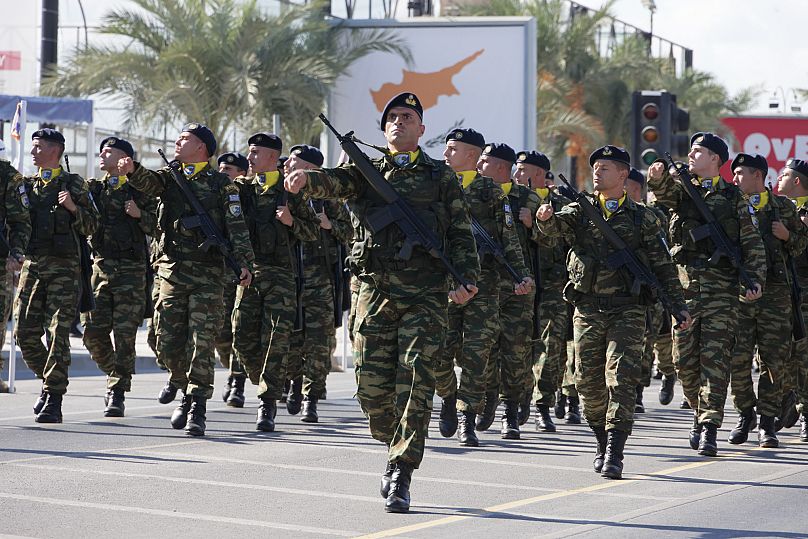 Στρατιωτική παρέλαση στην Κύπρο